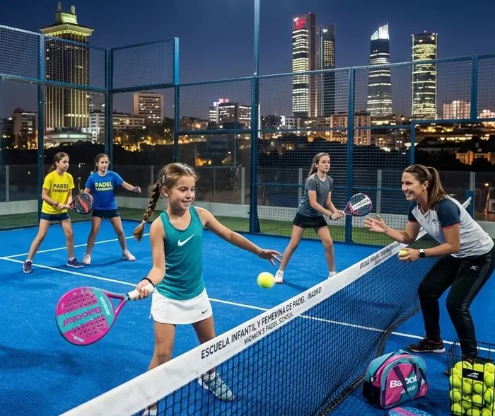 Escuela de padel infantil y femenina en Alcobendas